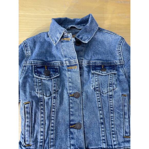 Vintage Levi Strauss Signature Denim Trucker Jacket Kids Medium Grunge Chore - Picture 2 of 8